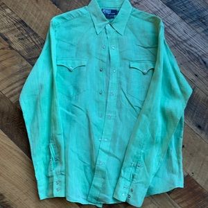Polo western western snap shirt.
